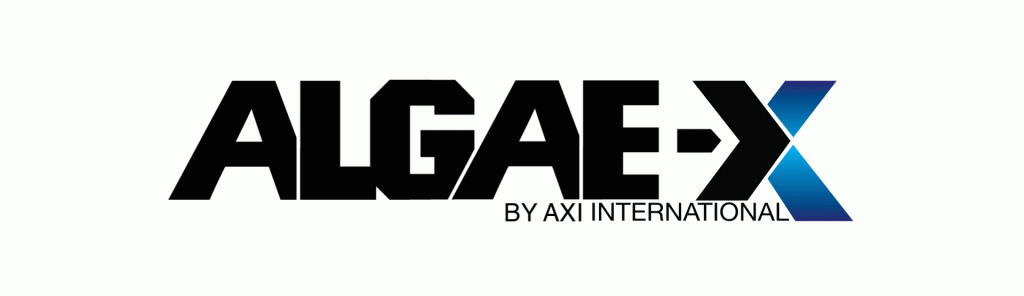 Algae X by AXI international logo.