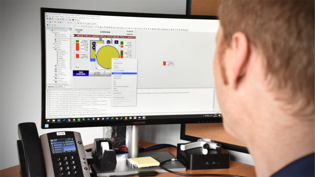 We engineer industrial control systems including HMI.