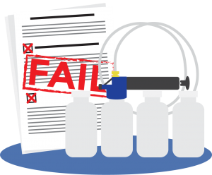 Diesel fuel contamination testing section graphic