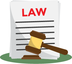 Icon for Part 1: Emissions Requirements and DPF Systems with paper and a gavel