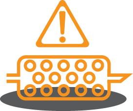 Section Icon showing DPF failure indicators for Part 2: The Potential for DPF Failures