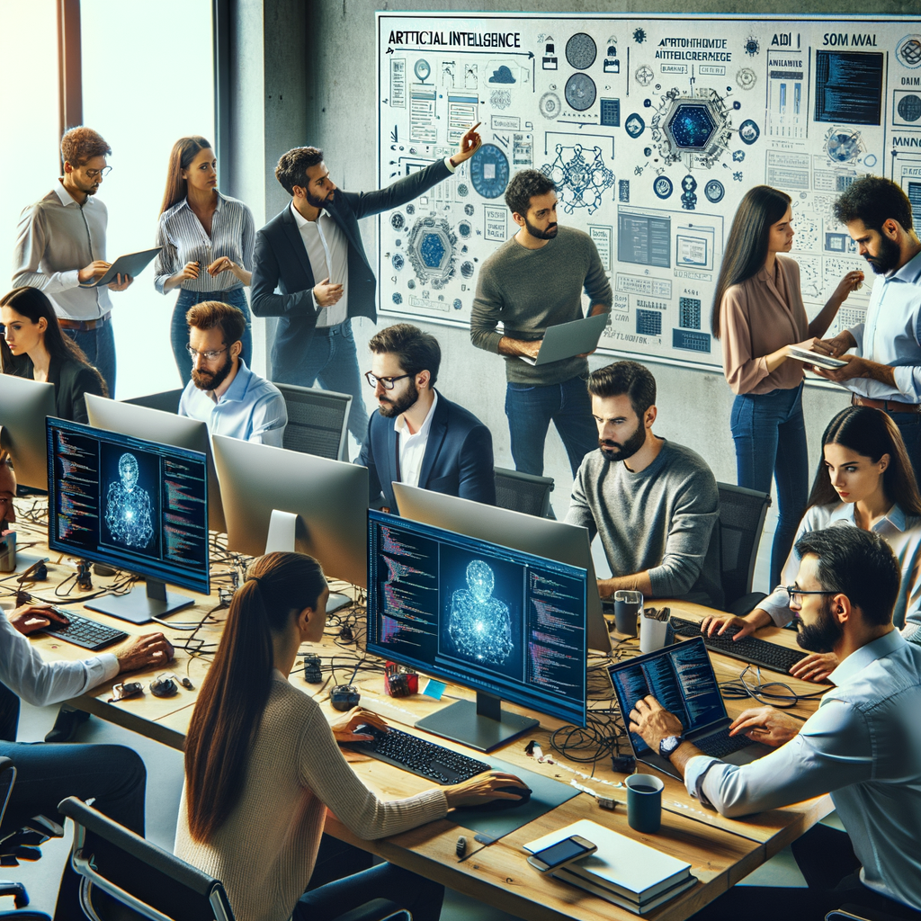 artificial intelligence revolution team in a norwegian office