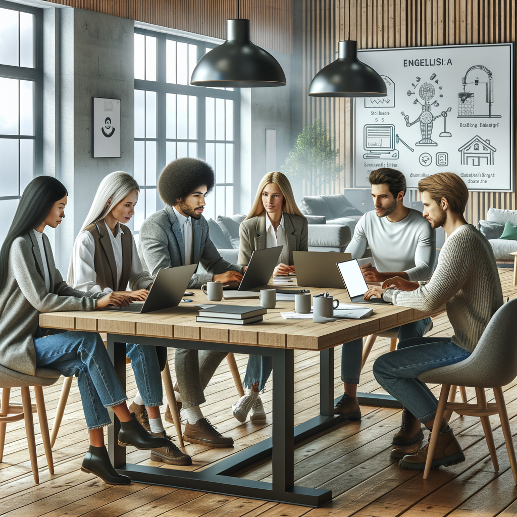 third grade english artificial intelligence team in a nordic office