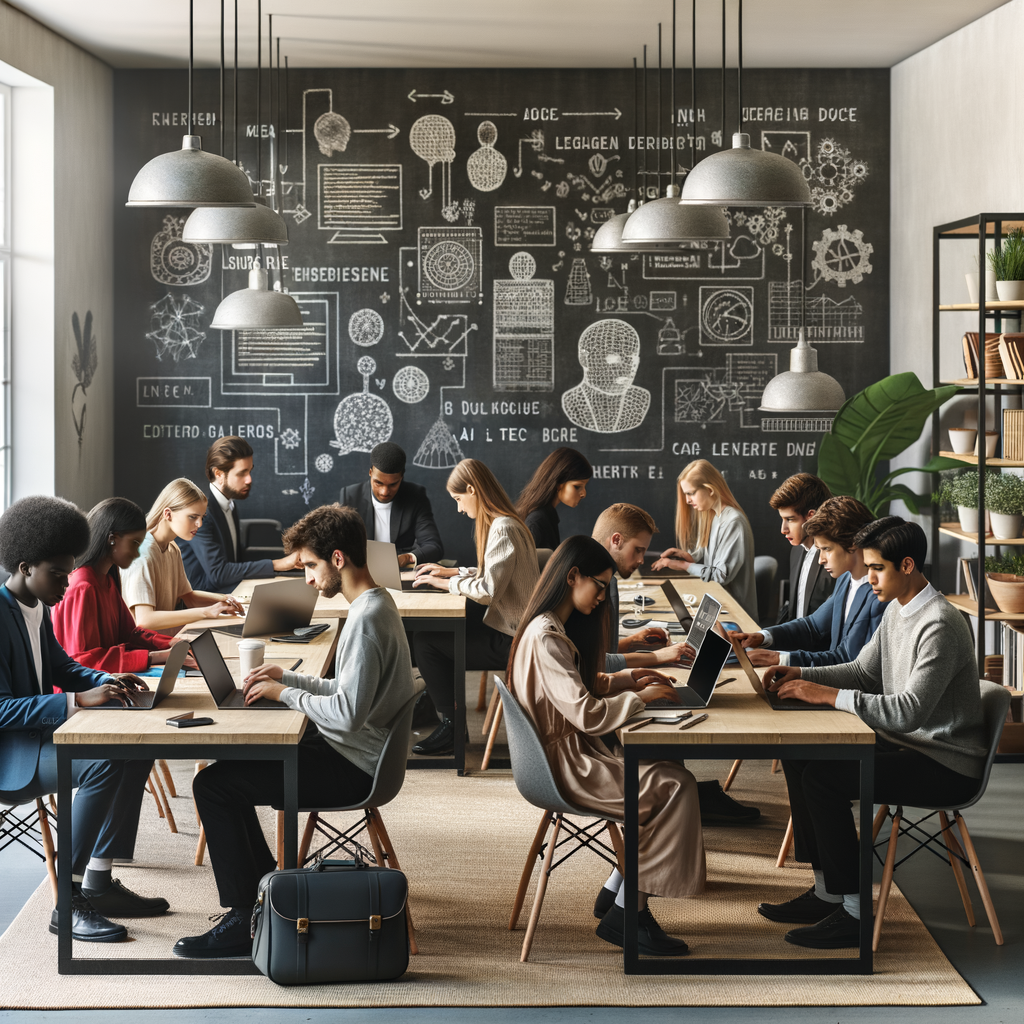 tenth grade english artificial intelligence team in a nordic office