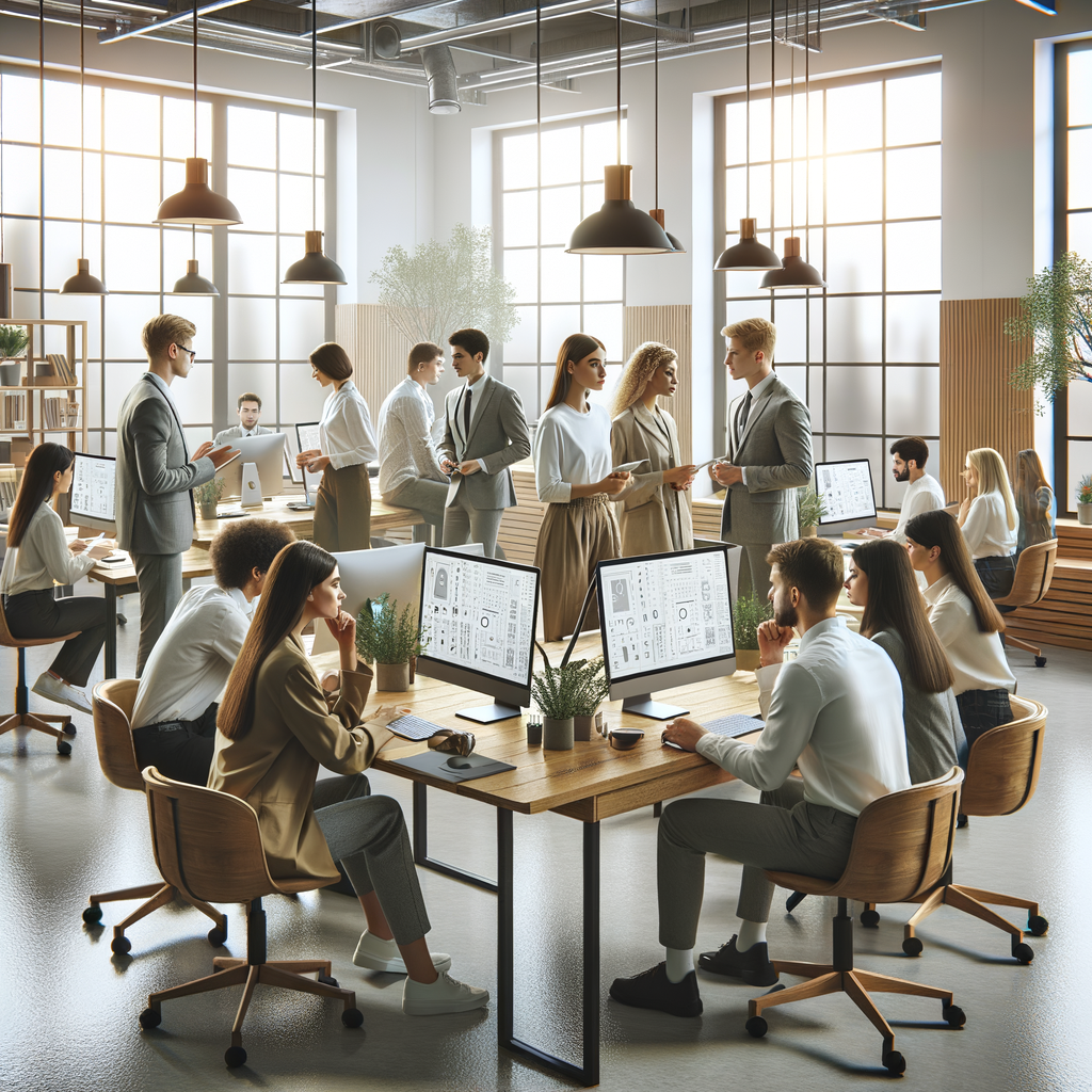 twelth grade english artificial intelligence team in a nordic office