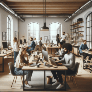 ecommerce team in a nordic office