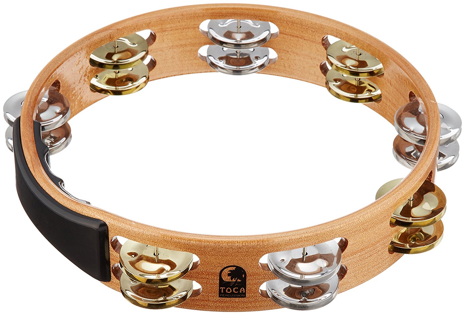 10" Acacia Wood Tambourine B&J Music