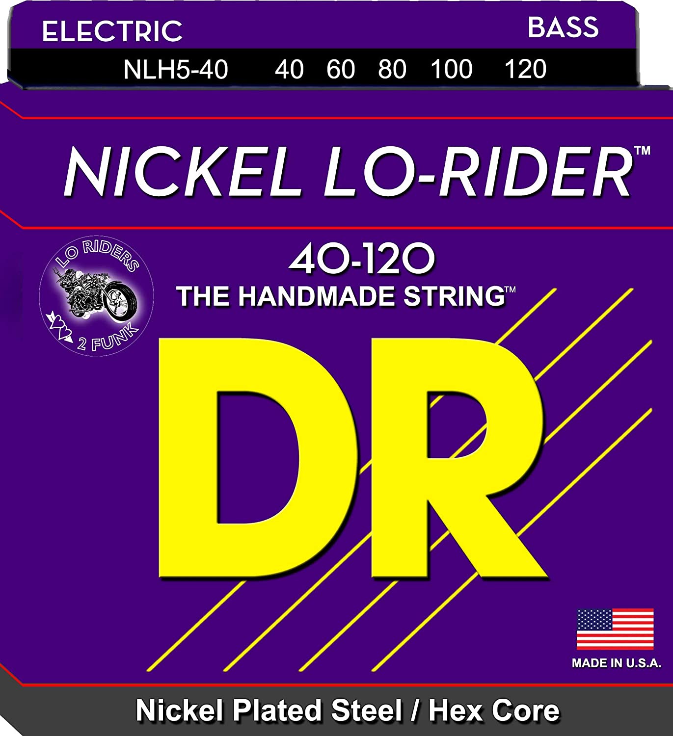 Nickel LoRider 5String Bass Strings, Light (40120) Coast Music