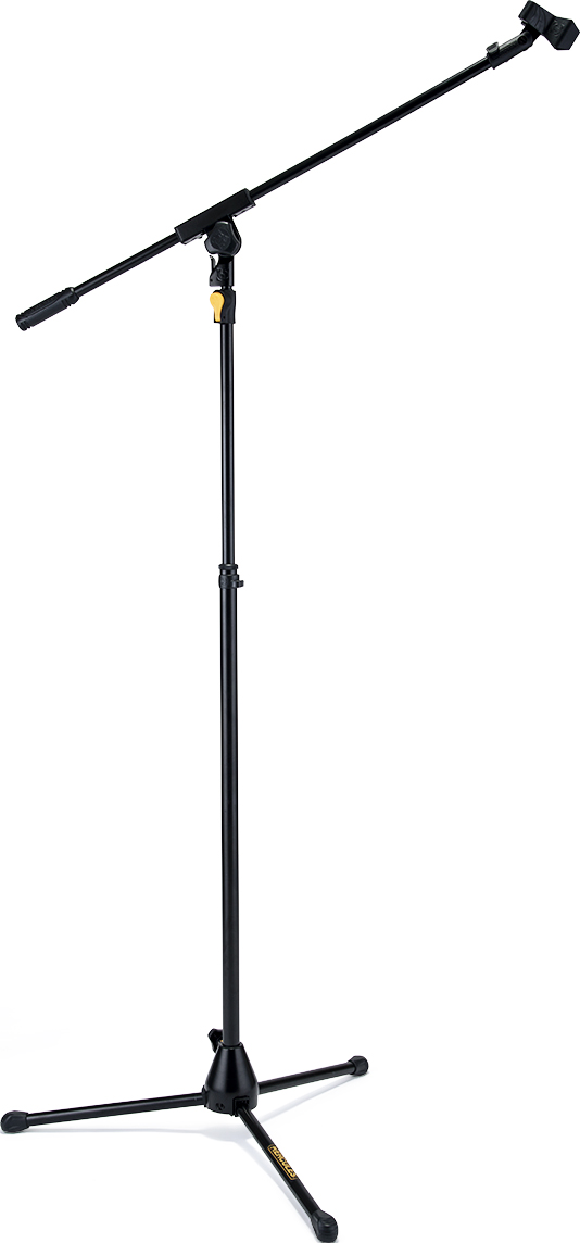 Tripod Microphone Stand With Boom & Mic Clip & EZ Grip Height