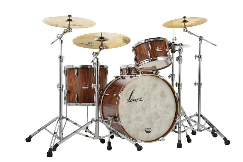 Vintage Series 3piece Drum Shell Pack With 22" Bass Drum, Rosewood Semi Gloss Coast Music