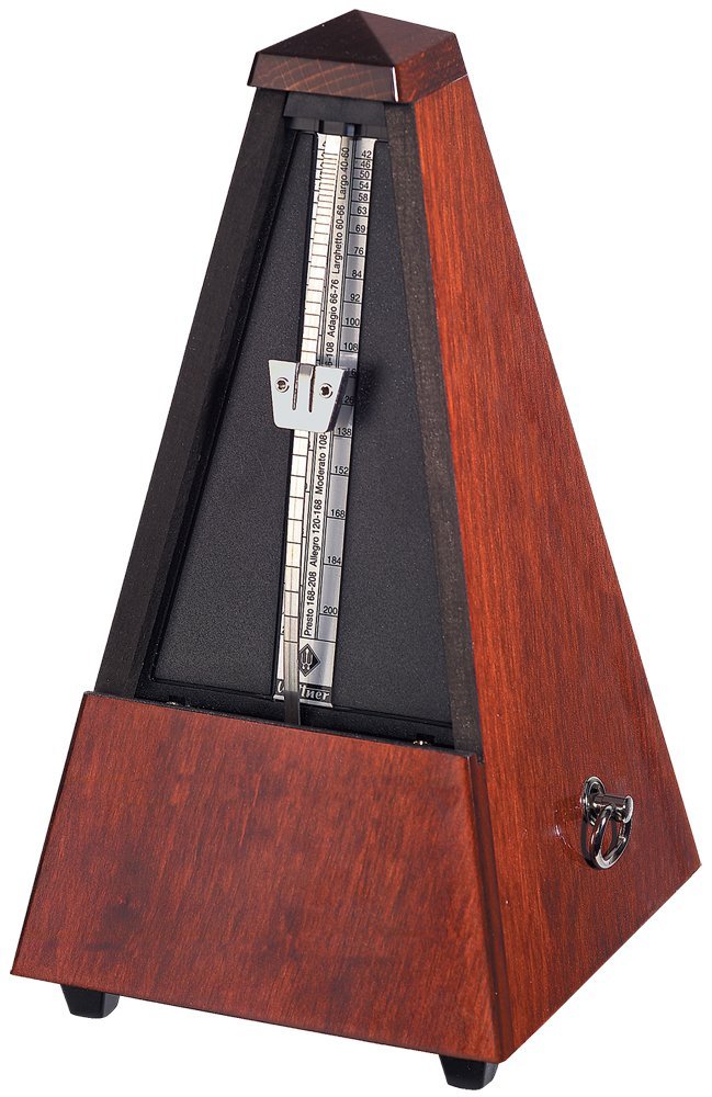 801 Wood Case Metronome without Bell, Gloss Mahogany Coast Music