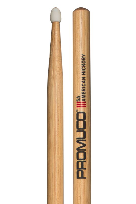 American Hickory Drumsticks 5A, Nylon Tip Erikson Music