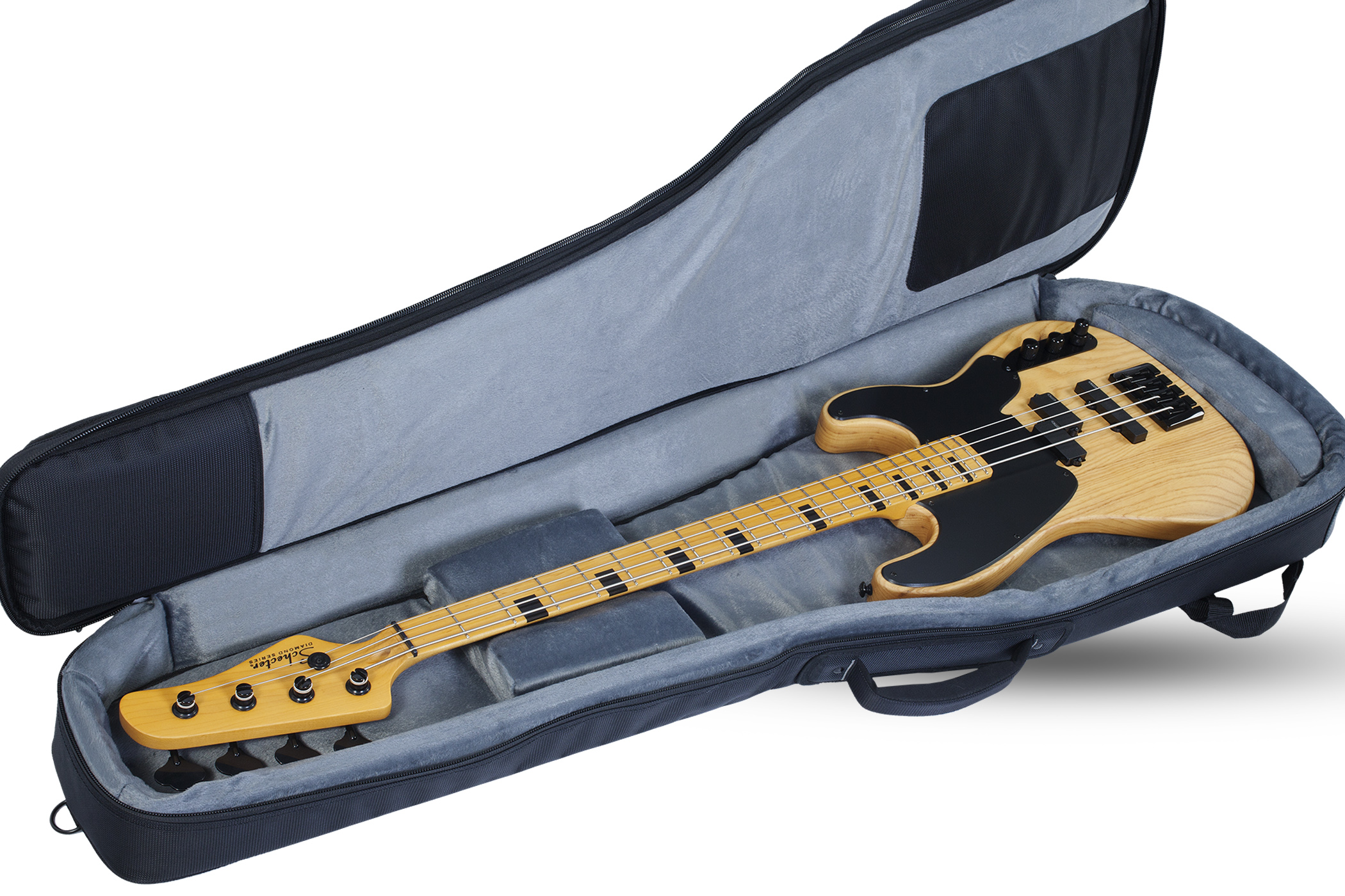 Custom Shop Pro Gig Bag for Bass Guitar, Black Erikson Music