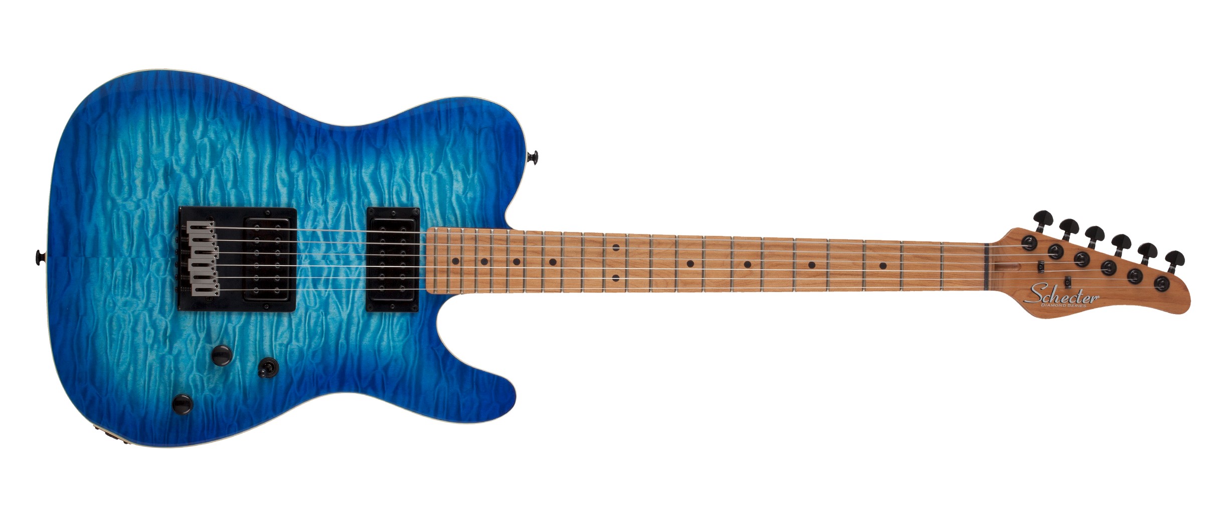 PT PRO Maple Fretboard Electric Guitar, Trans Blue Burst Erikson Music