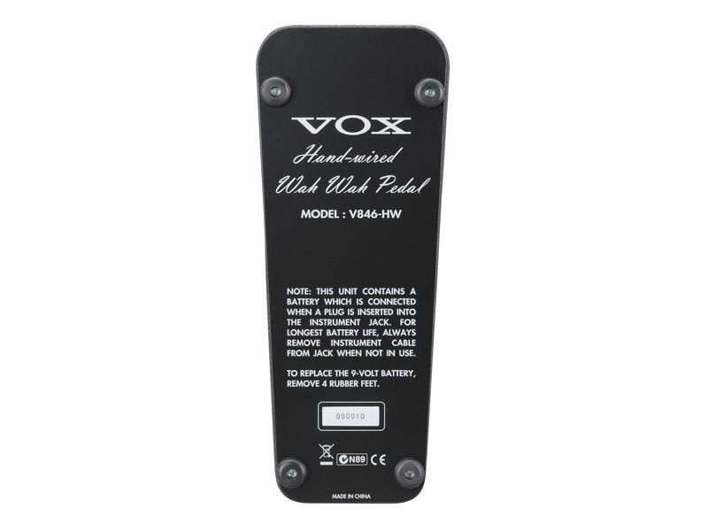 Handwired Wah Pedal Based on 1960's Vox V846 Wah Pedal, with True