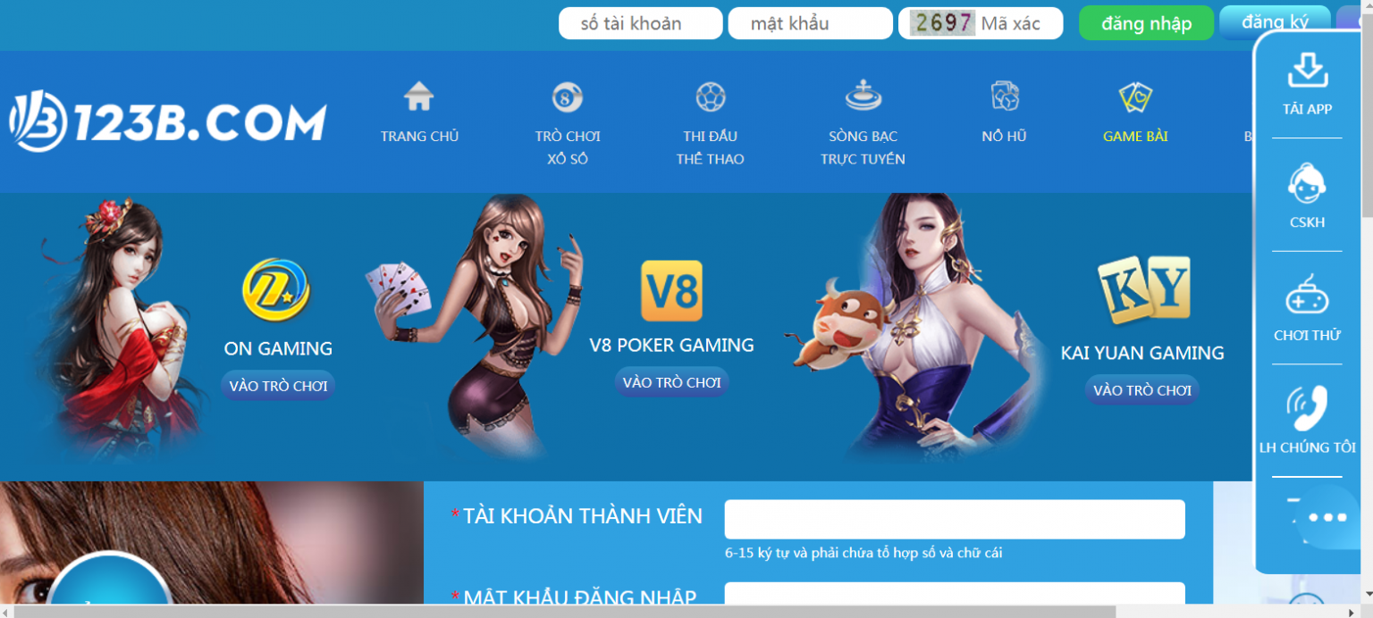 123b - link vào nhà cái 123b nhận ưu đãi 5 triệu 2022