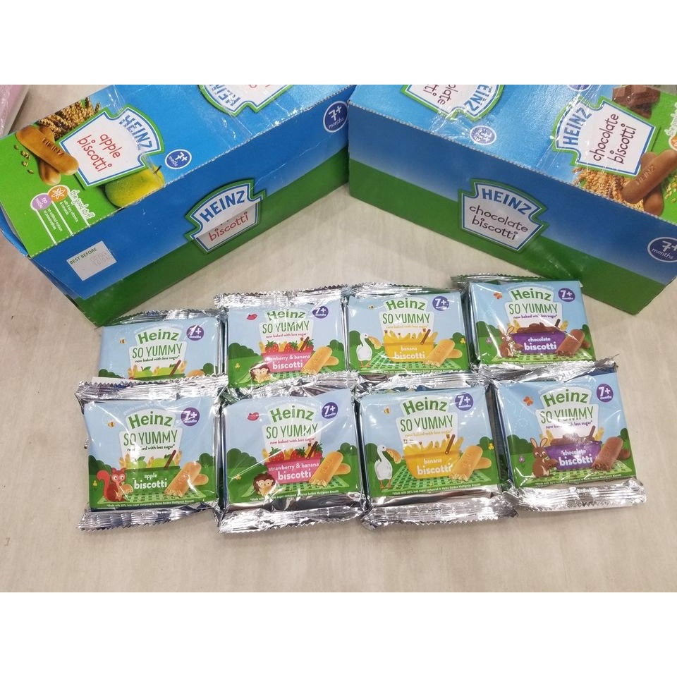 Có nên sử dụng bánh ăn dặm boro và bánh ăn dặm heinz không?