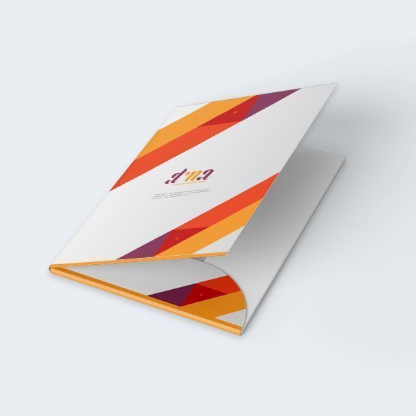 Enhance your professional image with custom pocket folders