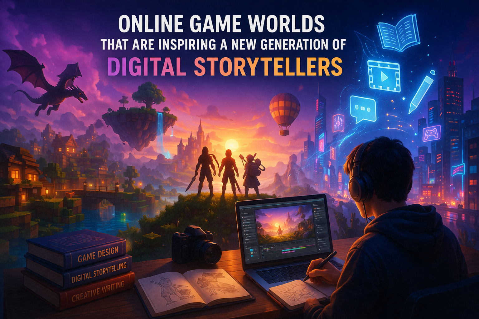 Online game worlds that are inspiring a new generation of digital storytellers