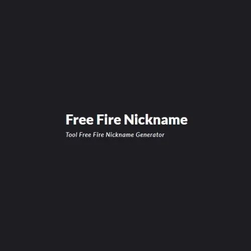 Freefire nickname