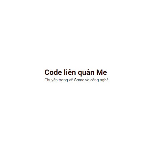 Code liên quân me