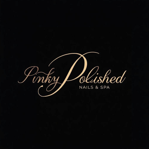 Pinky polished nails and spa