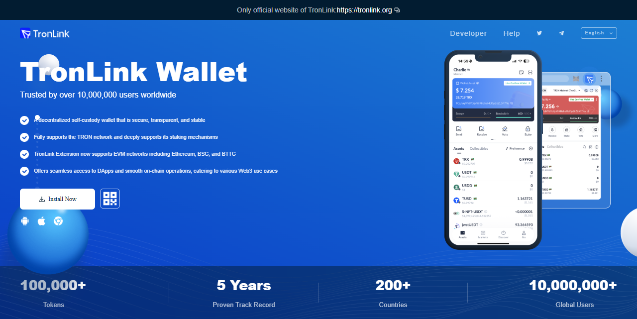 Tronlink wallet extension