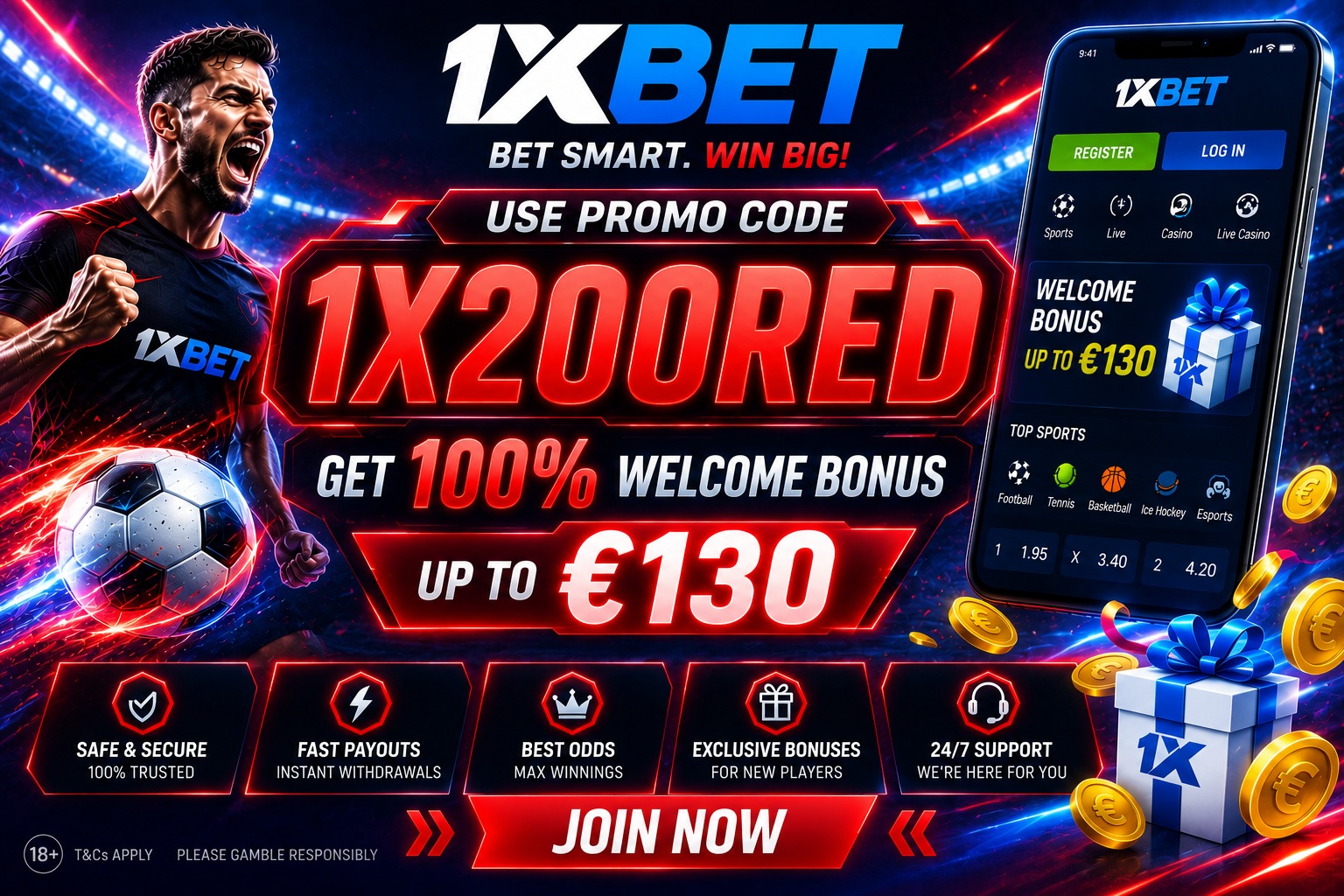 1xbet freebets
