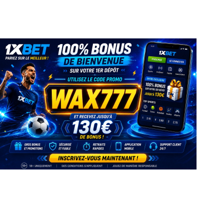 Code promo sur 1xbet