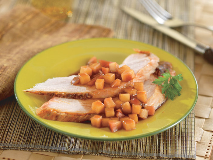 Roasted Turkey Breast with BalsamicGlazed Apples Butterball®