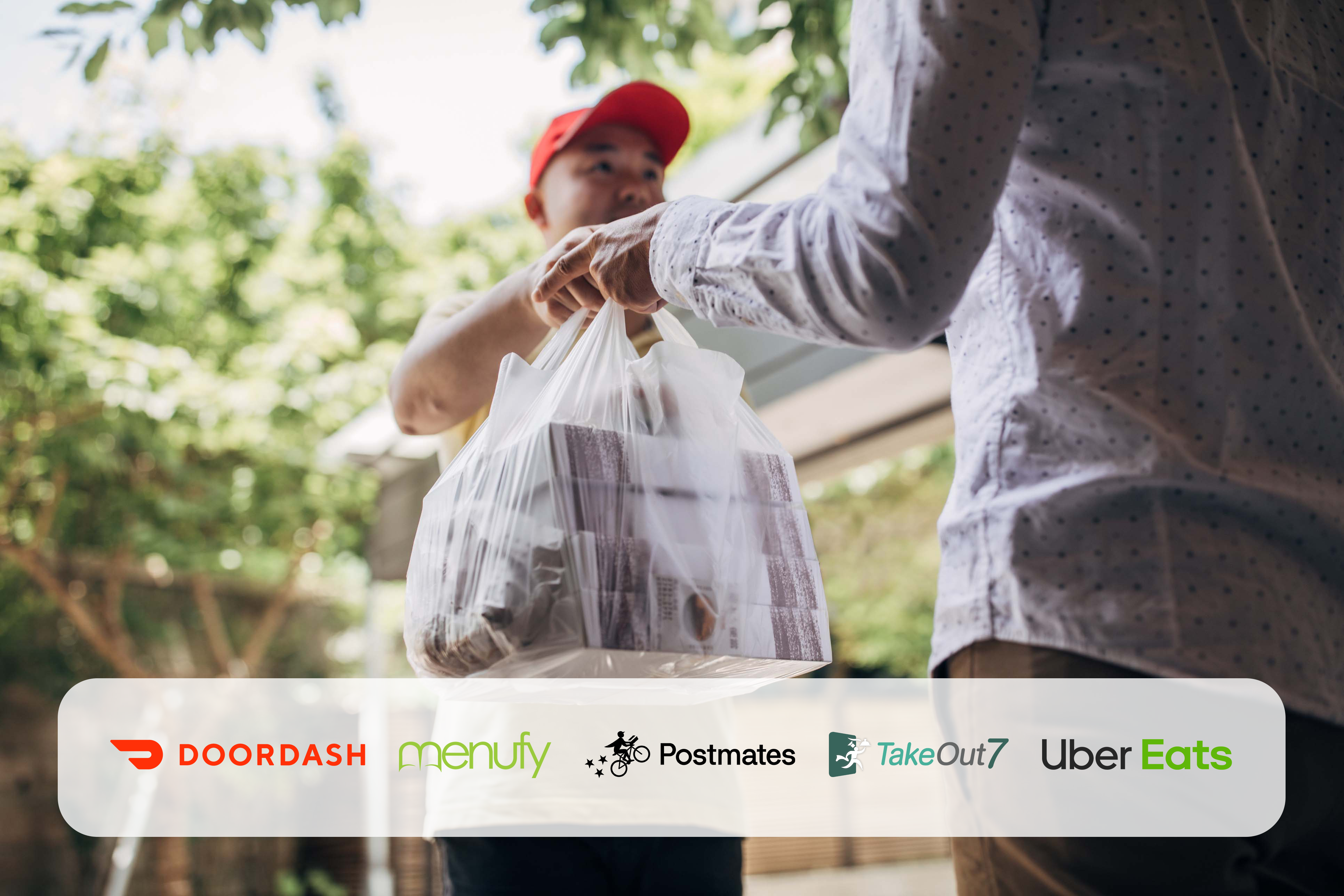 restaurant online ordering system delivery driver dropping off food
