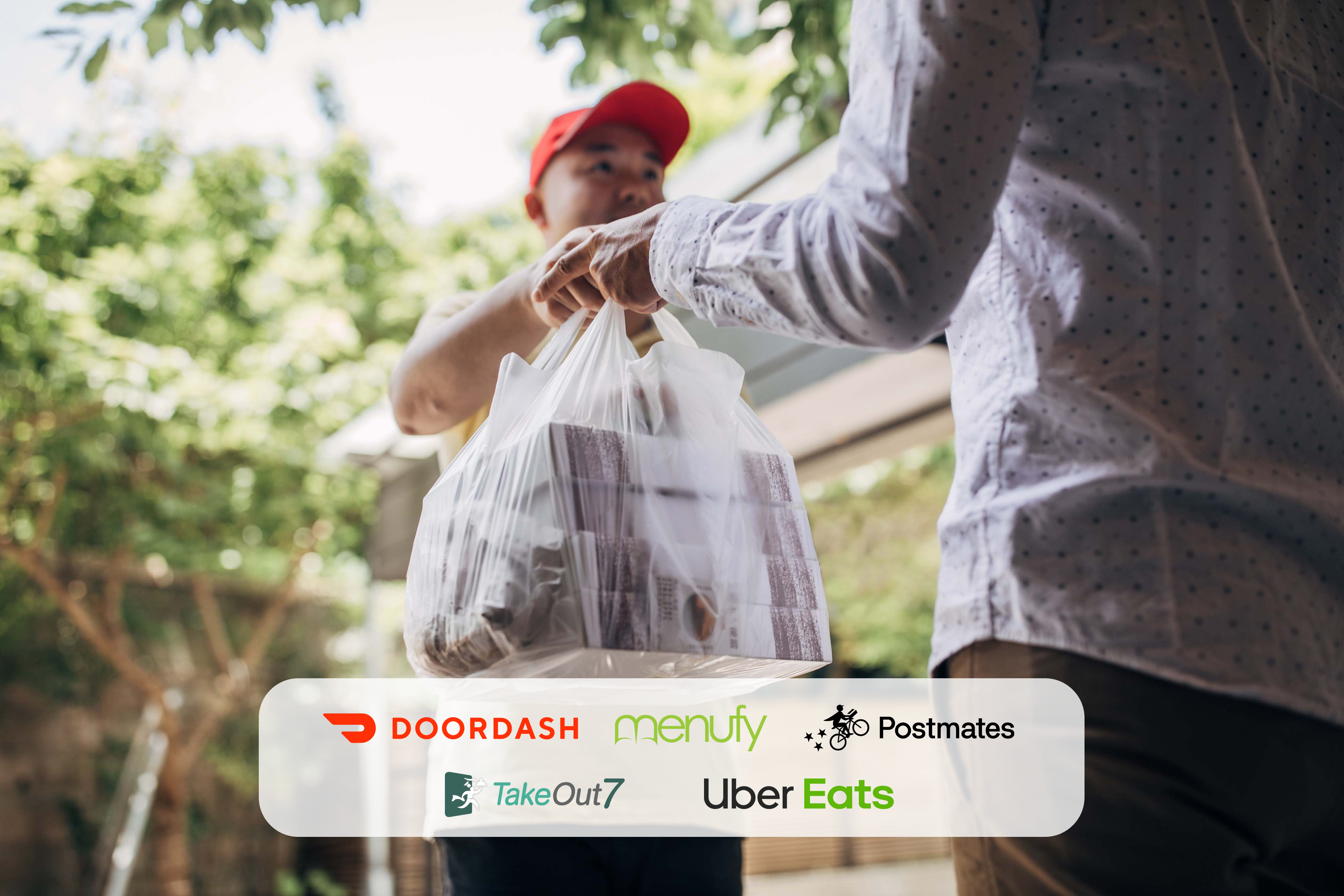 restaurant online ordering system delivery driver dropping off food
