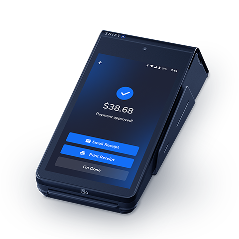 table service pos SkyTab Mobile device payment approved screen