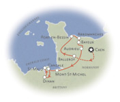 Brittany Normandy France Map