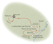 Burgundy France Map