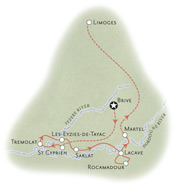 Dordogne France Map