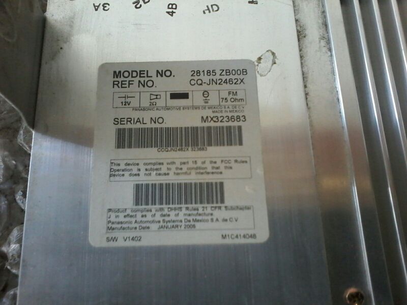 Used 2005 Nissan ALTIMA Radio Audio - Stock #A00382