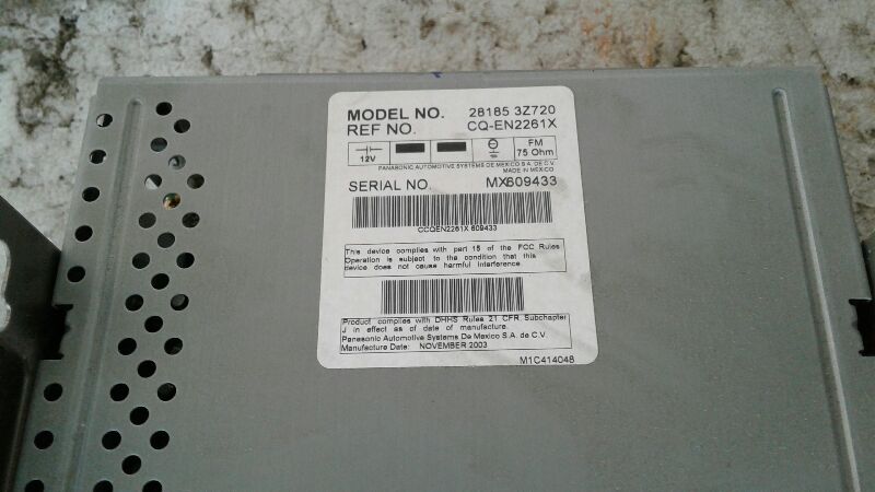Used 2004 Nissan ALTIMA Radio Audio - Stock #A01554