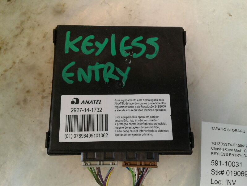Used 2018 General Motors CHEVELLE (keyless entry) - Stock #019069