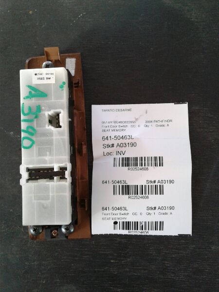 Used 2006 Nissan PATHFINDER seat (memory) - Stock #A03190