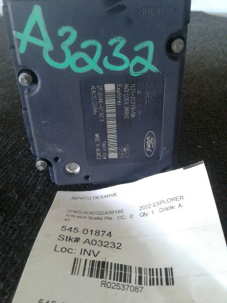 Used 2002 Ford EXPLORER from 3/4/02 - Stock #A03232