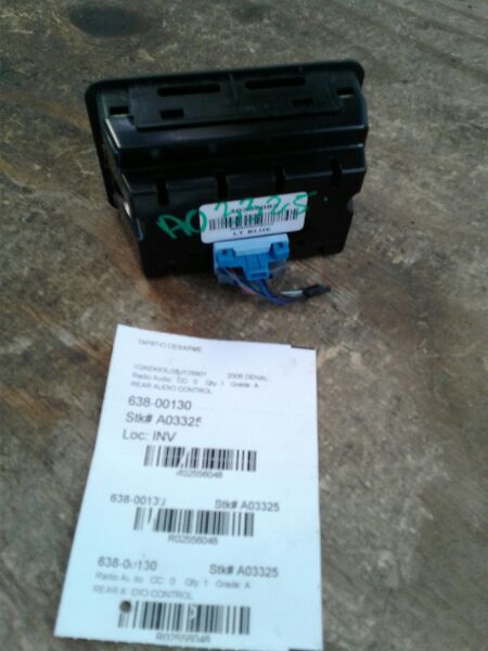 Used 2006 General Motors YUKON rear audio control - Stock #A03325