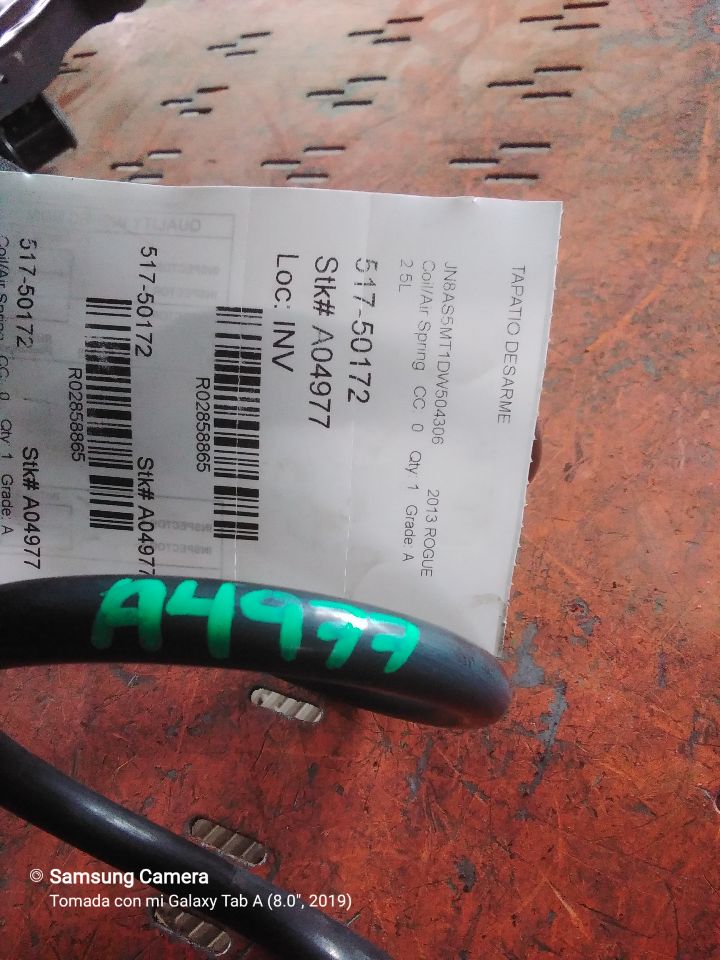 2013 Nissan ROGUE Coil/Air Spring