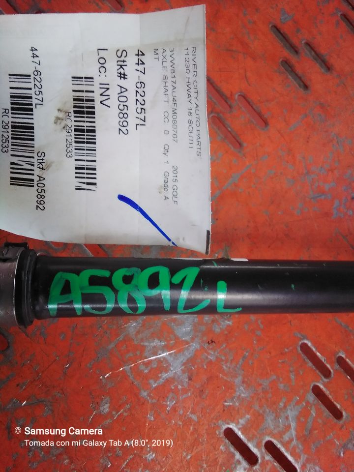 2015 Volkswagen GOLF Axle Shaft