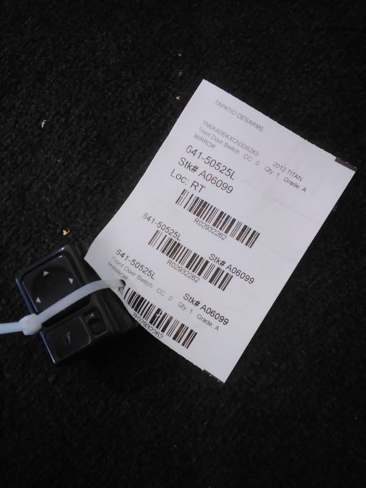 Used 2012 Nissan TITAN Front Door Switch - Stock #A06099