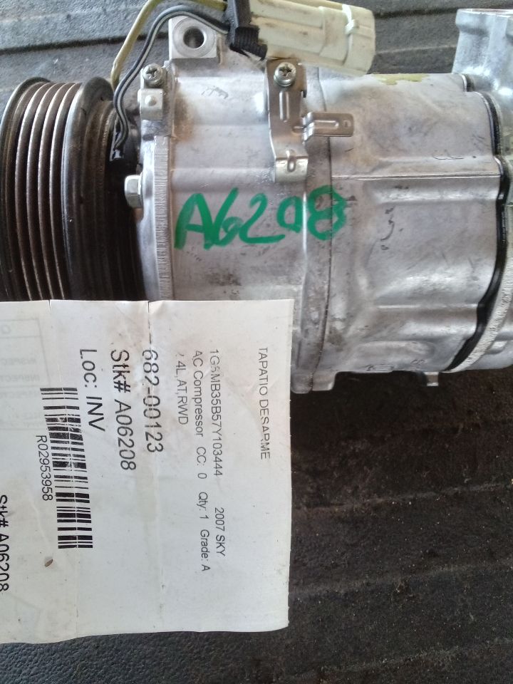 Used 2007 General Motors SKY 2.4L,AT,RWD - Stock #A06208