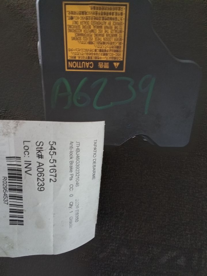 Used 2009 Lexus LEXUS ES350 w/o pre-crash system - Stock #A06239
