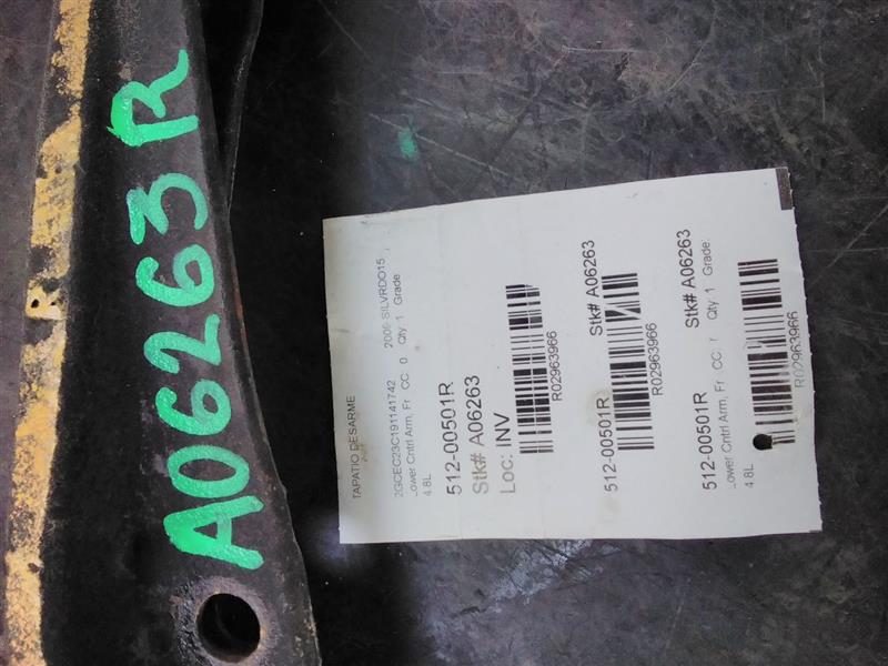 2009 General Motors SILVERADO 1500 PICKUP Lower Cntrl Arm, Fr