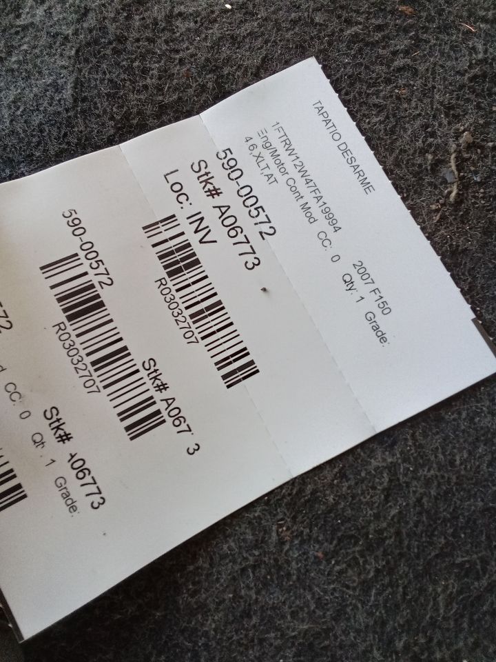 Used 2007 Ford FORD F150 PICKUP ID 7L3A-FEC - Stock #A06773