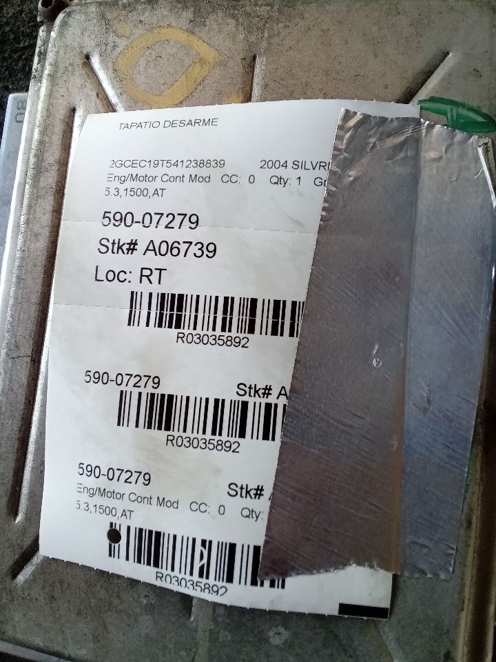 Used 2004 General Motors SILVERADO 1500 PICKUP on PCM cover (interface) - Stock #A06739